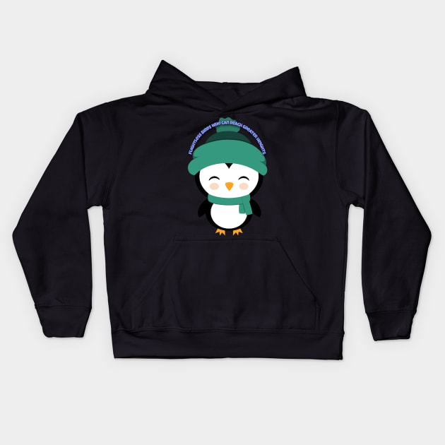 Flightless Bird Kids Hoodie by BeragonRe